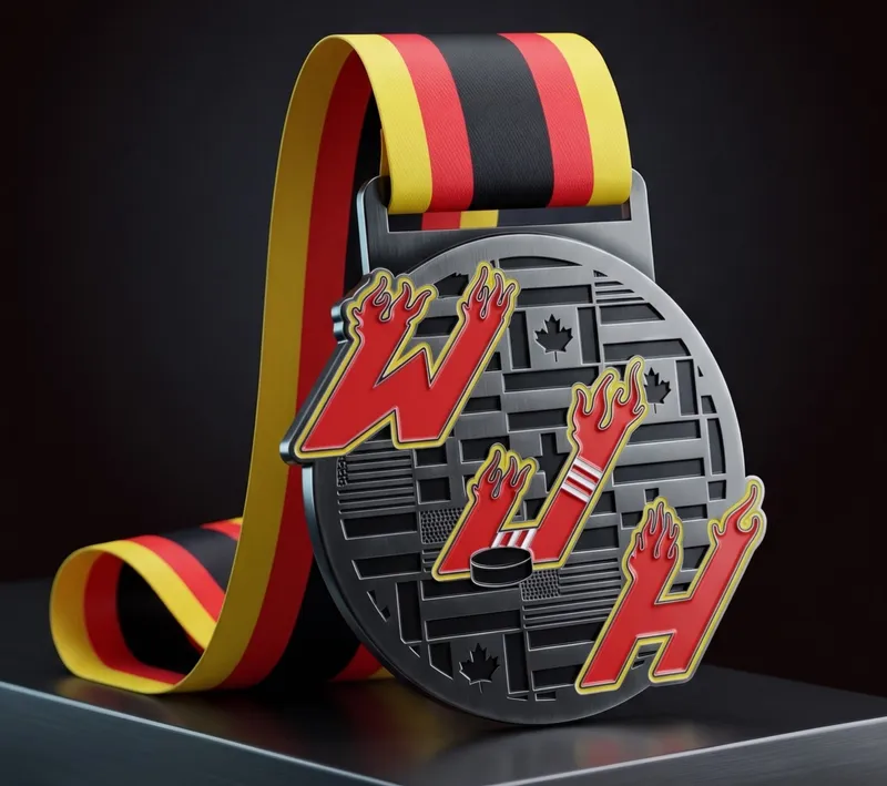 Medalla conmemorativa con acabado premium